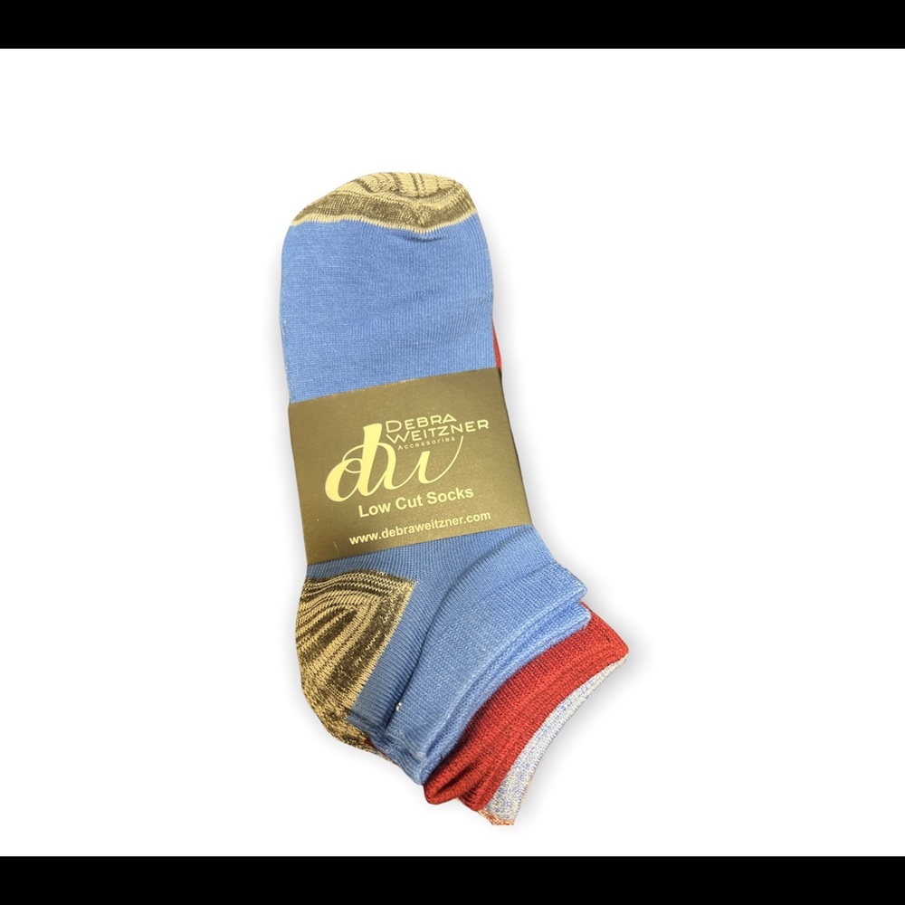 Debra Weitzner 12 Pairs Multicolored Low Cut Socks
9-11